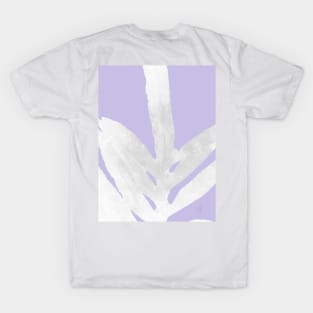 Green Fern on Lavender Inverted T-Shirt